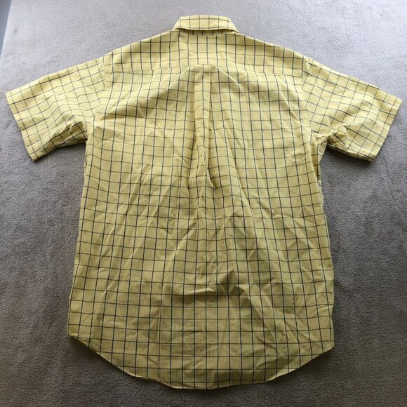 Brooks Brothers Mens Shirt Medium Non-Iron Short Sleeve Button Down Checkered - Picture 9 of 9